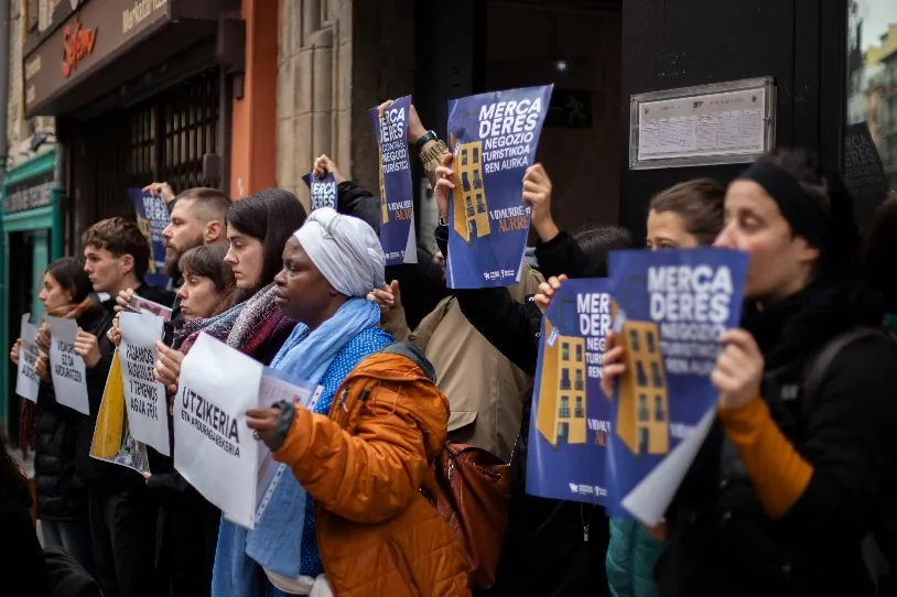 Iruñean, negozio turistikoaren kontra mobilizatuko da Etxebizitza Sindikatu Sozialista abenduaren 13an